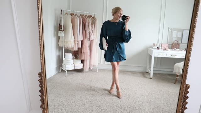 Black Off-the-Shoulder Satin Mini Dress